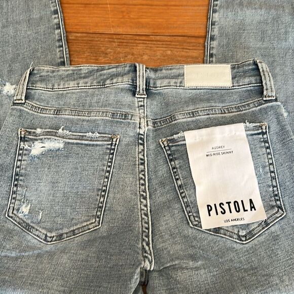 Pistola Audrey Mid-Rise Skinny Jeans 26 wink distressed - Picture 6 of 9